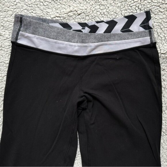 Lululemon Athletica Lulu Astro Pants Regular Length Dot Size 10 Black White Yoga - Picture 5 of 16